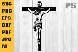 crucifix svg, catholic svg, jesus cross svg, cross svg, christian svg, jesus svg, faith svg, religious svg