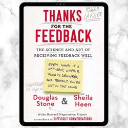 thanks for the feedback: the science and art of receiving feedback well digital download, pdf book, ebook