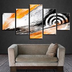 abstract car wheel automative 5 pieces canvas wall art, large framed 5 panel canvas wall art