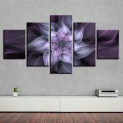 abstract flowers abstract 5 pieces canvas wall art, large framed 5 panel canvas wall art