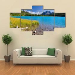 beautiful canadian landscape nature 5 pieces canvas wall art, large framed 5 panel canvas wall art