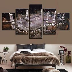 city building 24 nature 5 pieces canvas wall art, large framed 5 panel canvas wall art