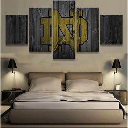 notre dame landscape 5 pieces canvas wall art, large framed 5 panel canvas wall art