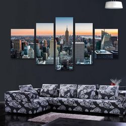 the art of landscape nature 5 pieces canvas wall art, large framed 5 panel canvas wall art