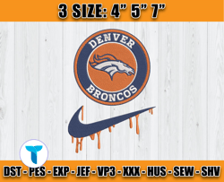 nike nfl denver broncos emboidered designs, nike nfl embroidered, nfl embroidered football