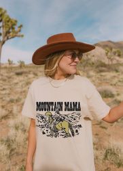 mountain mama oversized t-shirt, vintage inspired cotton t-shirt, unisex tee