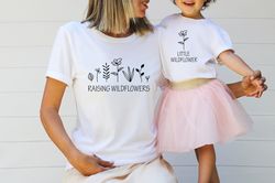 Raising Wildflowers  Little Wildflower Matching Shirts, Mommy And Me Outfit, Matching Mommy And Me Shirt