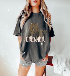 tiger dreamer oversized tshirt, comfort colors tshirt, graphic tees for women