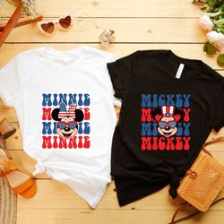 disney mickey and minnie fourth of july shirt,fourth of july disney shirts, 4th of july minnie mickey shirt,4th of july