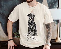 custom pet photo portrait shirt, memorial pet shirt, gift for pet lover, best dog dad shirt, fathers day shirt