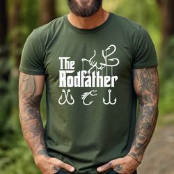 fathers day gift for fisherman dad, the rodfather shirt, fishing dad shirt, fishing men shirt, fathers day gift