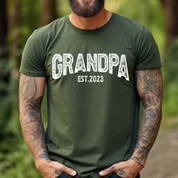 fathers day gift for grandpa, new grandpa shirt, gift for grandpa, grandpa est 2024 shirt, pregnancy announcement