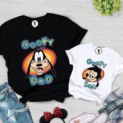 goofy movie goofy dad goofy son shirt, dad and son shirt, goofy and max goof shirt, father and son matching shirts