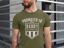 promoted to daddy est 2021 shirt, best daddy shirt, pregnancy announcement shirt to husband, future dad tshirt
