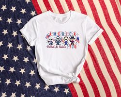 horror movie characters shirt, killing it since 1776 shirt, america shirt, 4th of july shirt, usa flag shirt, independen