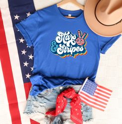 stars and stripes shirt, usa flag shirt, america peace shirt, patriotic shirt, american shirt, 4th of july shirt, indepe