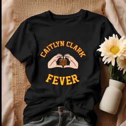 caitlin clark fever 22 heart hand shirt, tshirt