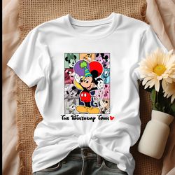 disney mickey the birthday tour friends shirt