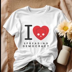 i love spreading democracy helldivers 2 shirt