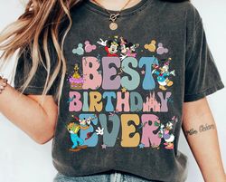 best birthday ever sweatshirt retro disney birthday t-shirt mickey & friends disney tee disney inspired gift
