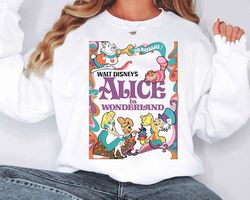 disney alice in wonderland retro shirt cute princess alice t-shirt disney adventures in wonderland tee disneyland