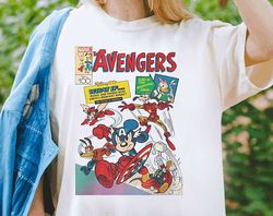 disney mickey & friends custom marvel avengers comics shirt cute avengers t-shirt wdw magic kingdom tee disneyland