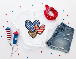 4th of july shirt, american hearts shirt, fourth of july shirts, funny july 4th shirt, independence day shirt, america