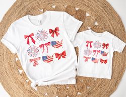 american fireworks and bows shirts, mom daughter 4th of july tees, mommy and me outfits, matching 4th of july, america