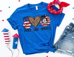 peace love america monogram shirt, fourth of july shirt, independence day, patriotic shirt, freedom shirt, custom 4th of