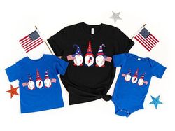 4th of july shirt, 4th of july gnomes shirt, american flag,freedom shirt, fourth of july, patriotic shirt,independence