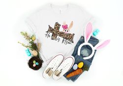 he is risen shirt, he is risen cute bunny shirt, easter bunny shirt, easter cross shirt, jesus shirt, easter christian s