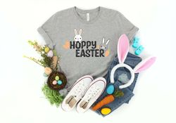 hoppy easter bunny shirt, happy easter shirt, cute bunny shirt, easter bunny shirt, easter family matching shirt, easter