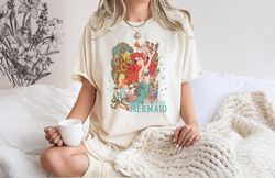 comfort colors the little mermaid shirt, disney t-shirt, women's little mermaid ariel shirt, ariel mermaid shirt, disney