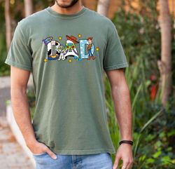 comfort colors toy story dad shirt, toy story father's day shirt, disney toy story, buzz lightyear shirt, gift for dad,