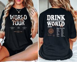 comfort colorsdisney epcot world tour shirt, drink around the world shirt, disney group trip shirt, retro disneyland epc