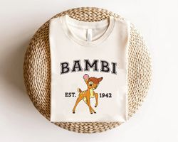 disney bambi retro shirt, walt disney world unisex t-shirt, disneyland vacation family trip, magic kingdom tee