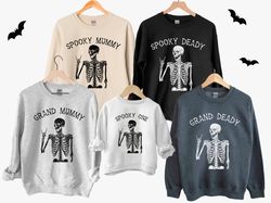 custom halloween family sweatshirts, matching halloween family shirts, family halloween momster dadcula little monster h