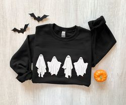 ghost sweatshirt, halloween sweatshirt, halloween crewneck, halloween sweater, spooky season shirt, fall sweatshirt, gho