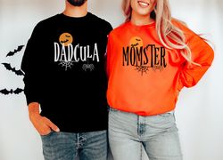 halloween couples sweatshirt, momster and dadcula halloween shirts, momster sweatshirt, dadcula sweatshirt, mom and dad