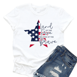 land of the free shirt, 4th of july shirt, american flag star shirt, patriotic shirt, fourth of july shirt, usa shirt