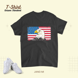 american flag eagle 4th of july usa patriotic, t-shirt, unisex standard t-shirt