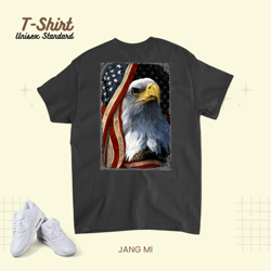 american flag eagle and hand patriotic patriot, t-shirt, unisex standard t-shirt