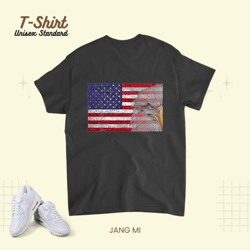 american flag eagle sketch 4th of july us citizen pride , t-shirt, unisex standard t-shirt
