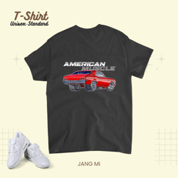 american muscle classic car drag racing horse power, t-shirt, unisex standard t-shirt