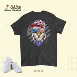 american patriotic eagle 4th of july usa flag men women 23, t-shirt, unisex standard t-shirt