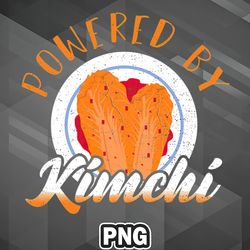 asian png powered by kimchi food lover south korea country png for sublimation print good for decor