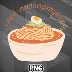 asian png mul nnaengmyeon asia country culture png for sublimation print printable for cricut