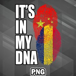 asian png chadian and chinese mix heritage dna flag asia country culture png for sublimation print trendy for craft
