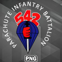 army png 542nd parachute infantry battalion png for sublimation print trendy for silhoette