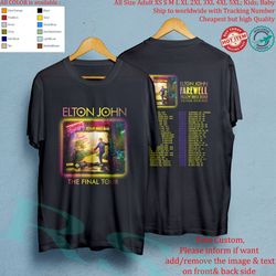 elton john - farewell yellow brick road tour 2020 t-shirt all size adult s-5xl kids babies toddler